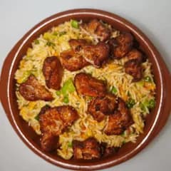 Crispy chicken fried rice