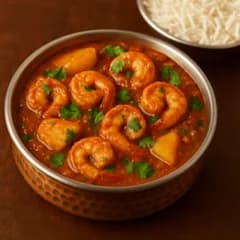 Prawn dhanya karahi
